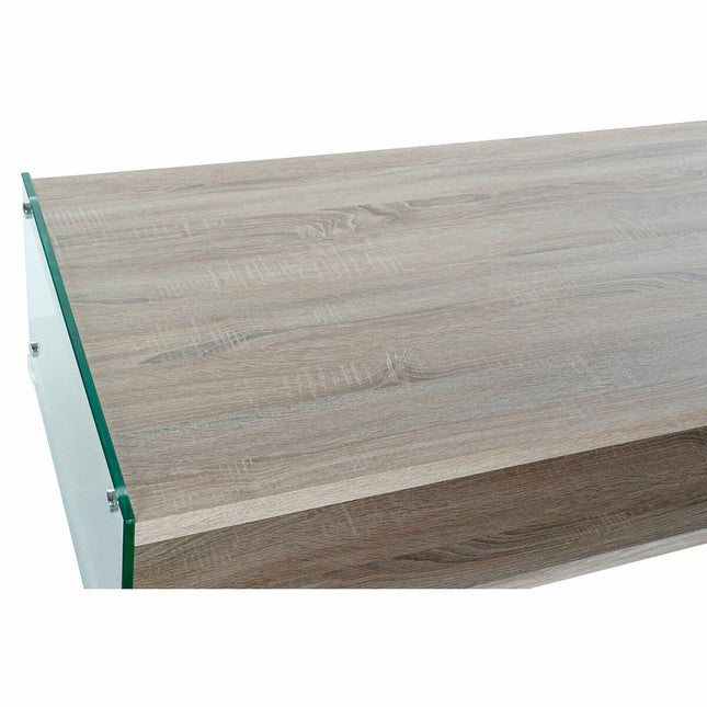 Tischdekoration DKD Home Decor 130 x 65 x 35,5 cm Kristall natürlich Holz Durchsichtig Aluminium Holz MDF