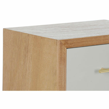 Nachttisch DKD Home Decor Metall Paulonia-Holz (40 x 30 x 71 cm)