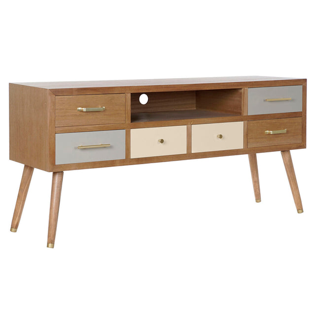 TV-Möbel DKD Home Decor Grau Creme Metall Melamine (140 x 40 x 67 cm)