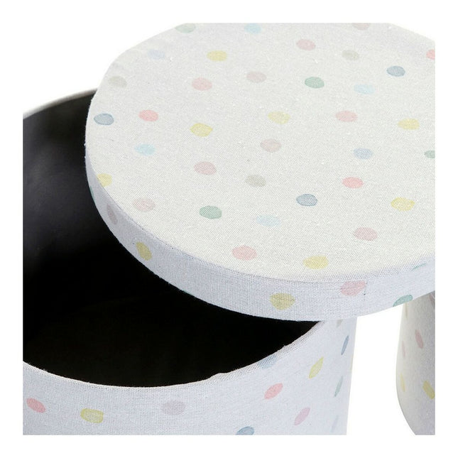 Set dekorativer Karten DKD Home Decor Weiß Bunt Polyester Pappe (2 pcs)