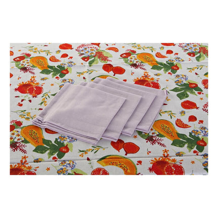 Tischdecke und Servietten DKD Home Decor 8424001798766 Tropical 150 x 150 x 0,5 cm Bunt (5 pcs)