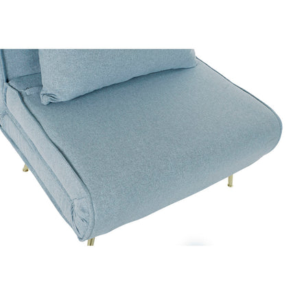 Schlafsofa DKD Home Decor Polyester Metall (90 x 80 x 84 cm) (90 x 196 x 30 cm)