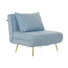 Schlafsofa DKD Home Decor Polyester Metall (90 x 80 x 84 cm) (90 x 196 x 30 cm)