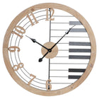 Wanduhr DKD Home Decor Schwarz Eisen Holz MDF (60 x 4 x 60 cm)