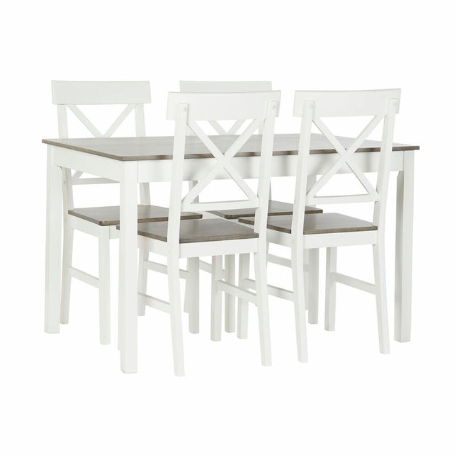 Tisch-Set mit Stühlen DKD Home Decor Pappel 94 cm 118 x 74 x 73 cm