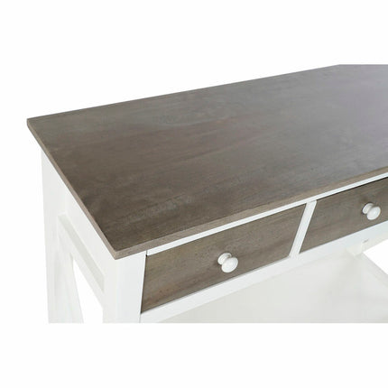 Beistelltisch DKD Home Decor S3022705 Weiß Grau Pappel 100 x 32 x 85 cm