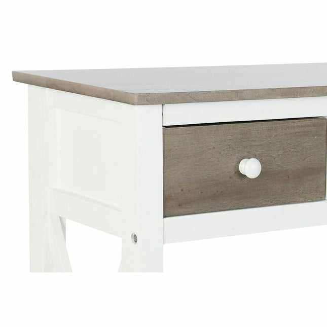 Beistelltisch DKD Home Decor S3022705 Weiß Grau Pappel 100 x 32 x 85 cm