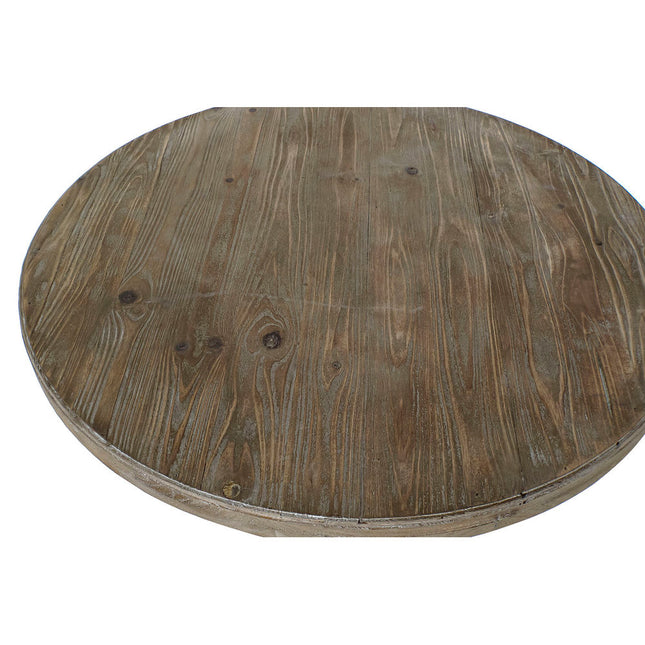 Beistelltisch DKD Home Decor 76 x 76 x 80 cm Tanne Braun Weiß