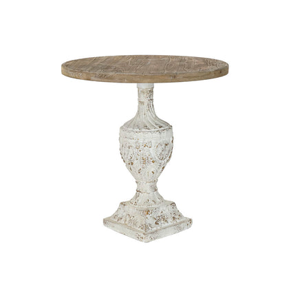 Beistelltisch DKD Home Decor 76 x 76 x 80 cm Tanne Braun Weiß