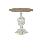 Beistelltisch DKD Home Decor 76 x 76 x 80 cm Tanne Braun Weiß
