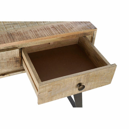 Konsole DKD Home Decor 130 x 40 x 89 cm natürlich Schwarz Metall Mango-Holz