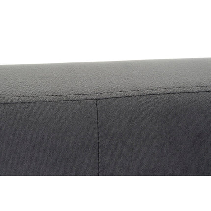 Sofa DKD Home Decor 8424001802203 Grau Gold Metall Samt (128 x 70 x 76 cm)