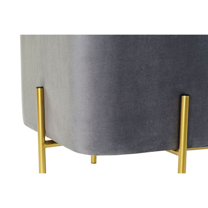 Hocker DKD Home Decor 8424001802234 Grau Gold Metall (91 x 46,5 x 42 cm)
