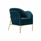 Sessel DKD Home Decor 8424001802272 Blau Bunt Gold Metall Kunststoff Moderne 70 x 75 x 85 cm