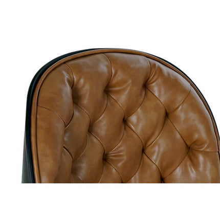 Esszimmerstuhl DKD Home Decor 54,5 x 53 x 86 cm Schwarz Camel