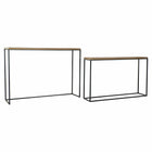 Konsole DKD Home Decor Metall Tanne (2 pcs) (110 x 25 x 68 cm) (120 x 30 x 85 cm)
