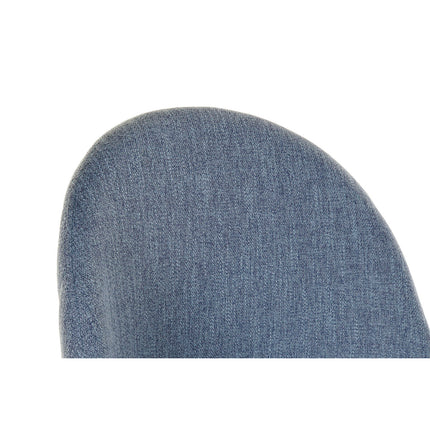 Hocker DKD Home Decor Blau Polyester Metall (55 x 50 x 110 cm)