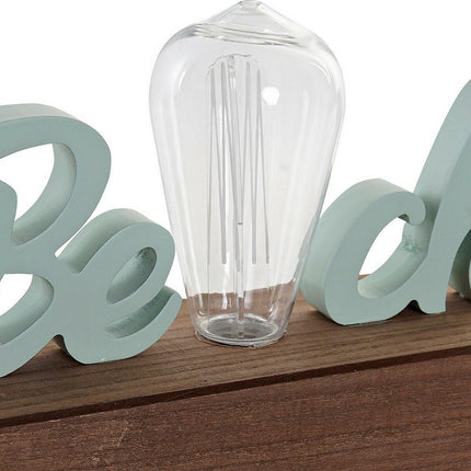 Deko-Figur DKD Home Decor Beach LED grün Marineblau 34 x 8 x 16 cm Mediterraner (2 Stück)