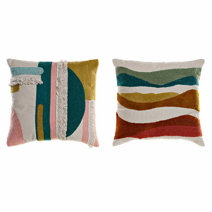 Kissen DKD Home Decor 45 x 10 x 45 cm Bunt (2 Stück)