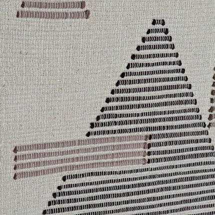 Dekoration zum Aufhängen DKD Home Decor Ethnisch 46 x 1 x 64 cm Schwarz Creme Geometrisch Boho (2 Stück)