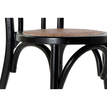 Esszimmerstuhl DKD Home Decor 8424001805716 Schwarz 43 x 44 x 89 cm