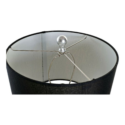 Tischlampe DKD Home Decor Schwarz Silber Polyester Acryl Harz 220 V 60 W (33 x 33 x 74 cm)