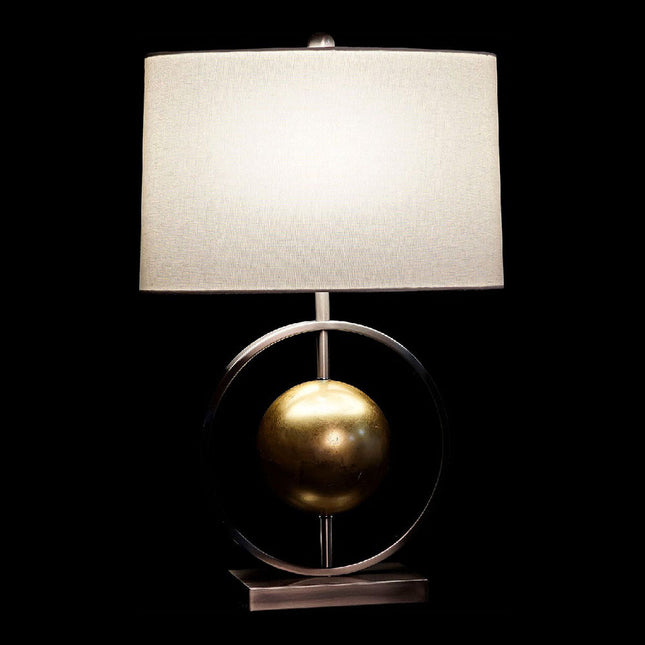 Tischlampe DKD Home Decor 8424001806843 40 x 22 x 64 cm Silberfarben Gold Metall Weiß 220 V 60 W