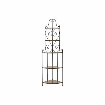 Regal DKD Home Decor Tanne Schwarz Braun schmiedeeisern 5 Regale (63 x 45 x 205 cm)