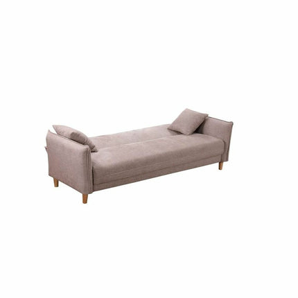 Schlafsofa DKD Home Decor 8424001808571 Beige Bunt Holz Kautschukholz 206 x 85 x 82 cm