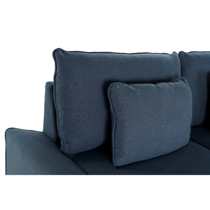 Sofa DKD Home Decor Polyester Metall Marineblau (197 x 82 x 90 cm)