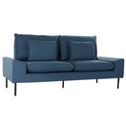 Sofa DKD Home Decor Polyester Metall Marineblau (197 x 82 x 90 cm)