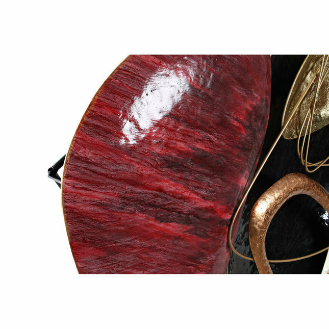 Wanddekoration DKD Home Decor 8424001810611 Sixties abstrakt Rot Schwarz Gold Metall Weiß (101 x 9 x 85 cm)