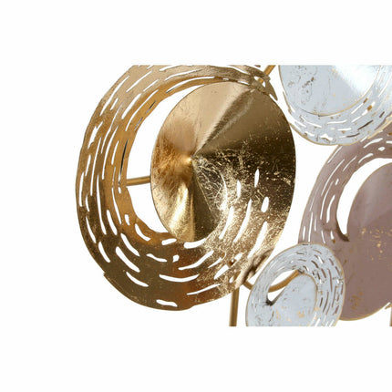 Deko-Figur DKD Home Decor 65,4 x 9 x 51 cm abstrakt Blau Gold Braun Moderne (2 Stück)