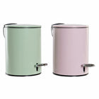 Papierkorb DKD Home Decor LB-181142 Rosa Metall Minze 3 L (2 Stück)