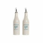 Öl- und Essig-Set DKD Home Decor 250 ml 6,1 x 6,1 x 23 cm türkis Edelstahl Weiß grün Dolomite