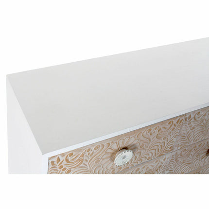 Kommode DKD Home Decor 100 x 42 x 80 cm Tanne Weiß Kunststoff Hellbraun Mandala Indianer