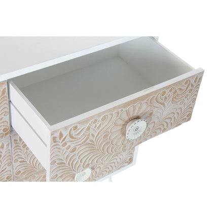 Kommode DKD Home Decor 100 x 42 x 80 cm Tanne Weiß Kunststoff Hellbraun Mandala Indianer