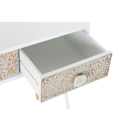 Konsole DKD Home Decor 110 x 42,5 x 78 cm Tanne Weiß Hellbraun