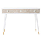 Konsole DKD Home Decor 110 x 42,5 x 78 cm Tanne Weiß Hellbraun