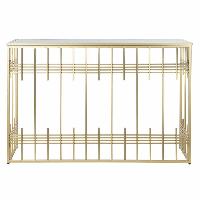Konsole DKD Home Decor Kristall Schwarz Gold Metall 120 x 40 x 81 cm