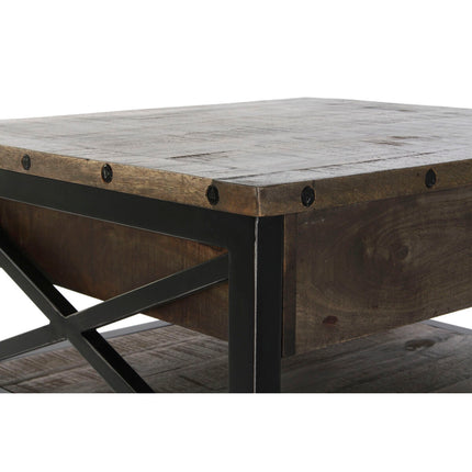 Höhenverstellbarer Couchtisch DKD Home Decor Metall Mango-Holz (116 x 74 x 44 cm)