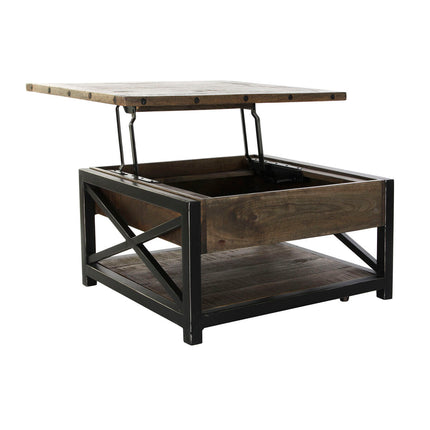 Höhenverstellbarer Couchtisch DKD Home Decor Metall Mango-Holz (116 x 74 x 44 cm)