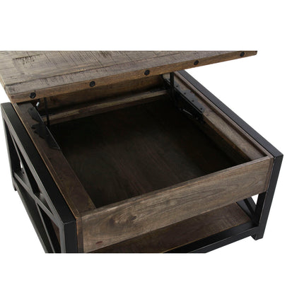 Höhenverstellbarer Couchtisch DKD Home Decor Metall Mango-Holz (116 x 74 x 44 cm)