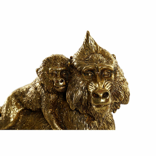 Deko-Figur DKD Home Decor FZ-93397 21 x 8,5 x 18,5 cm Gold Harz Kolonial