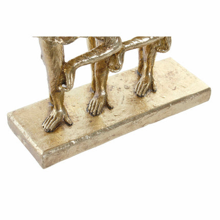 Deko-Figur DKD Home Decor FZ-91957 23 x 9,5 x 24 cm Gold Harz Kolonial Affe