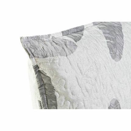 Kissen DKD Home Decor 8424001814572 60 x 10 x 40 cm Blume Grau Weiß Tropical
