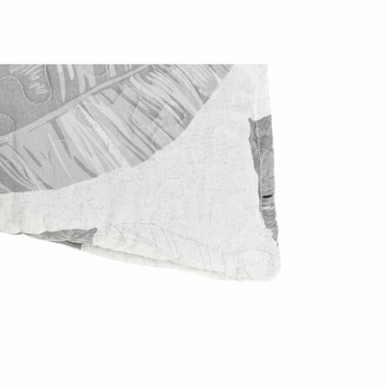 Kissen DKD Home Decor 8424001814572 60 x 10 x 40 cm Blume Grau Weiß Tropical