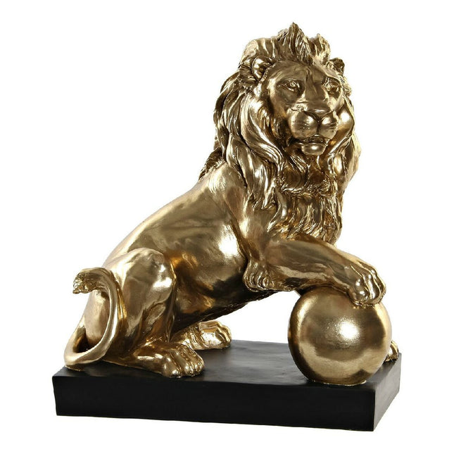 Deko-Figur DKD Home Decor RF-181552 Schwarz Gold Löwe Harz (36 x 24 x 44 cm)