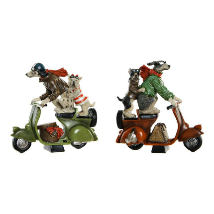 Deko-Figur DKD Home Decor Harz Bunt Hund 23 x 10 x 23 cm
