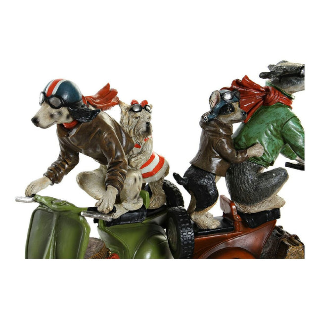 Deko-Figur DKD Home Decor Harz Bunt Hund 23 x 10 x 23 cm
